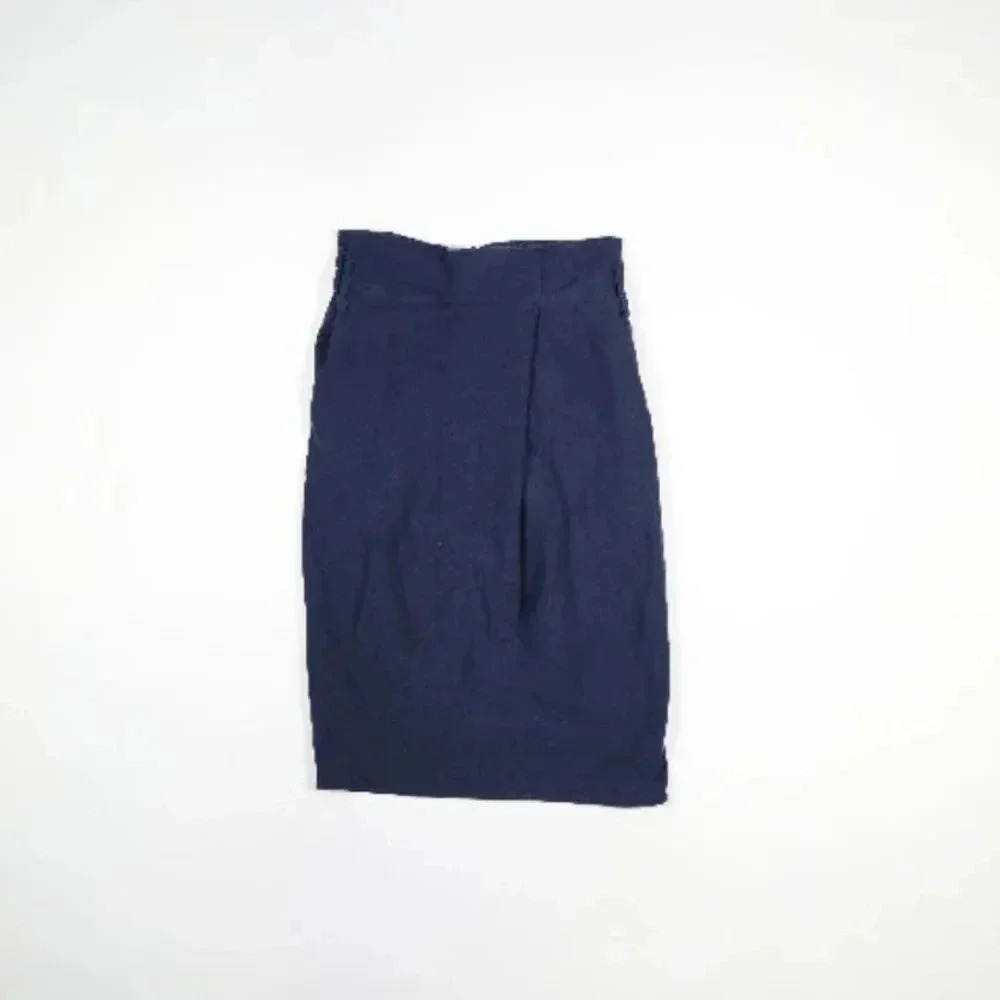Moon River Dark Blue Midi Skirt